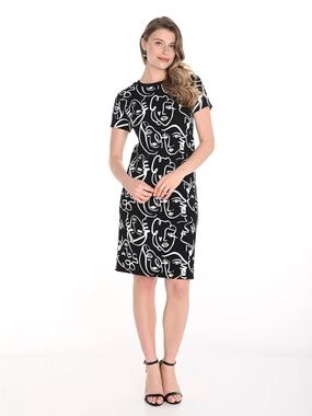 Frank Lyman Faces T Shirt Dress
